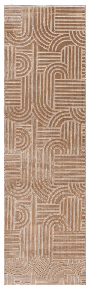 Safavieh Loft Light Brown Area Rug 8X10 Power‑Loomed Polyester Low‑Profile Solid Tone For Modern & Classic Decor 8'-0" x 10'-0" LFT601T-8