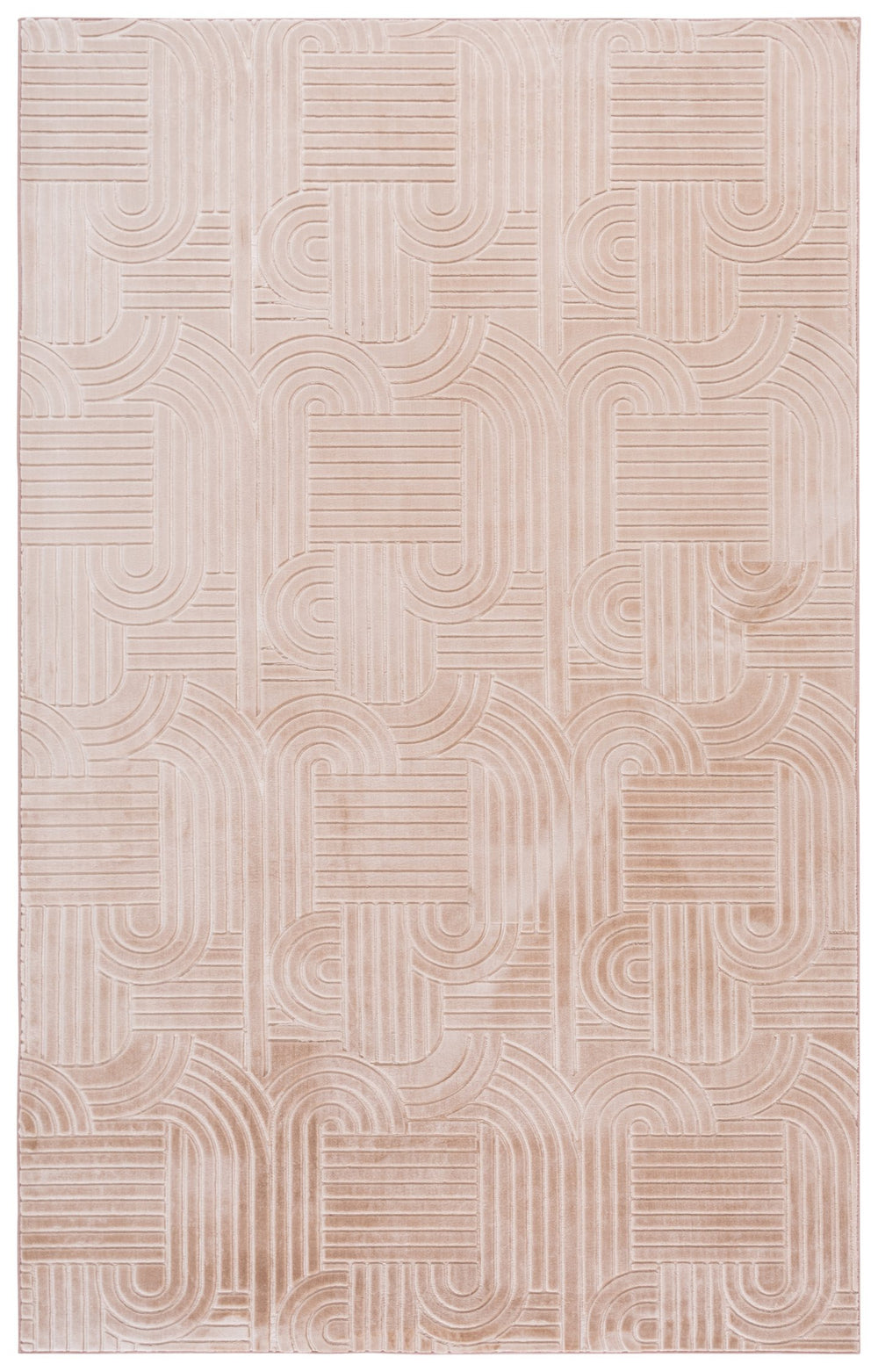 Safavieh Loft Light Brown Area Rug — Low‑Pile Polyester Power‑Loomed Accent Rug For Living Rooms & Bedrooms 6'-0" x 9'-0" LFT601T-6