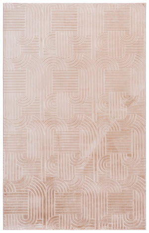 Safavieh Loft Light Brown Area Rug - Low Profile, Durable Polyester Power-Loomed Texture For Modern Rooms 4'-0" x 6'-0" LFT601T-4