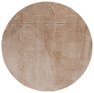 Safavieh Loft Light Brown Area Rug 8X10 Power‑Loomed Polyester Low‑Profile Solid Tone For Modern & Classic Decor 8'-0" x 10'-0" LFT601T-8