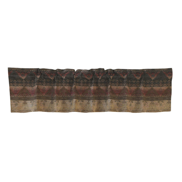 Hiend Accents Sierra Valance - Exquisite Aztec-inspired Window Treatment In Earthy Hues For Rustic Decor Multi Color 100% Polyester Lg1830vl