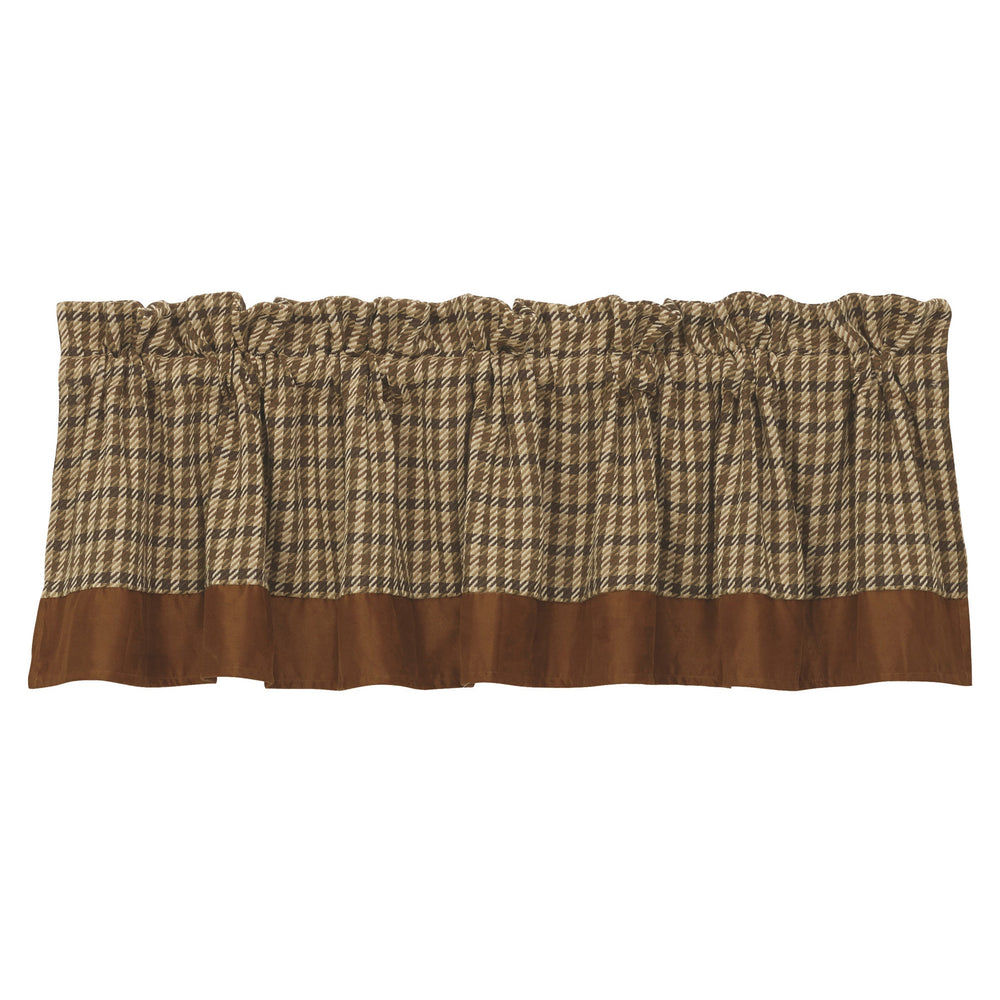Hiend Accents Clifton Valance - Timeless Houndstooth Elegance With Faux Suede Trim For Stylish Home Decor Multi Color 100% Polyester Lg1880v1
