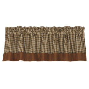 Hiend Accents Clifton Valance - Timeless Houndstooth Elegance With Faux Suede Trim For Stylish Home Decor Multi Color 100% Polyester Lg1880v1