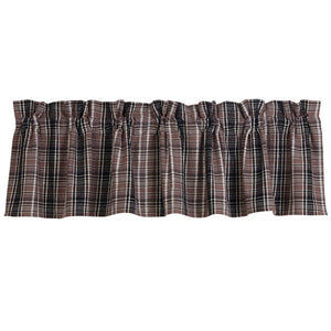 Hiend Accents Plaid Valance - Enchanting Window Treatment For Modern Rustic Charm And Cozy Lodge Style Decor Gray 100% Cotton Lg1895vl