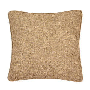 Hiend Accents Tweed Euro Sham - Elegant Gold And Brown Pillow For Chic Home Decor, Classic Style And Quality Craftsmanship Tan 100% Polyester Lg2019e2