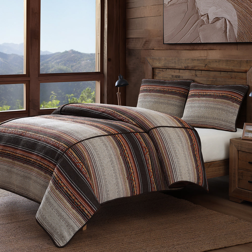 Hiend Accents Estes Chenille Comforter Set - Luxurious Yarn-dyed Design For A Cozy And Elegant Bedroom Retreat Copper Comforter ,Face, 85% Polyester,7% Cotton,5% Viscose,2% Acrylic,1% Nylon,Back, 100% Cotton,Fill, 100% Polyester. Pillow Sham ,Face, 85% Polyester,7% Cotton,5% Viscose,2% Acrylic,1% Nylon,Back, 100% Cotton. Lg2233-tw-br