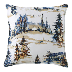 Hiend Accents Acadia Euro Sham - Embrace Nature's Serenity With Ethereal Blues And Rich Golds For Your Bedroom Decor Copper 100% Cotton Lg2315es-os-cp