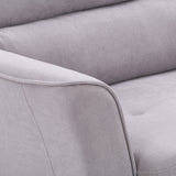 CorLiving Georgia Light Grey Upholstered Loveseat Sofa Light Grey LGA-202-L