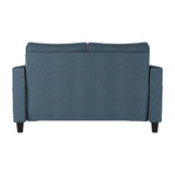 CorLiving Georgia Fabric Loveseat Sofa Blue LGA-301-L