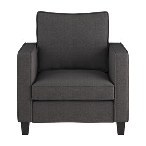 CorLiving Georgia Grey Fabric Accent Chair Grey LGA-304-C