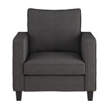 CorLiving Georgia Grey Fabric Accent Chair Grey LGA-304-C