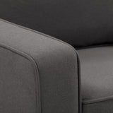 CorLiving Georgia Grey Fabric Loveseat Sofa Grey LGA-304-L