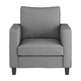 Georgia Light Grey Fabric Accent Chair