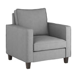 CorLiving Georgia Light Grey Fabric Accent Chair Light Grey LGA-306-C