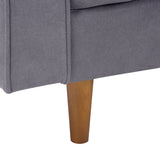 CorLiving Mulberry Fabric Upholstered Modern Accent Chair, Grey Grey LGA-401-C