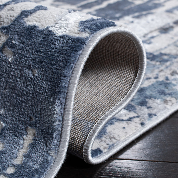 Safavieh Lagoon 182 Power Loomed Contemporary Rug Grey / Blue LGN182G-4