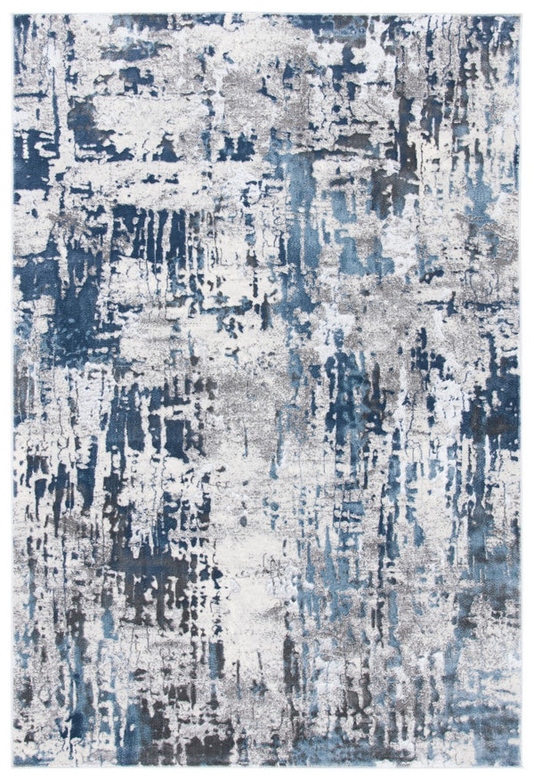 Safavieh Lagoon 182 Power Loomed Contemporary Rug Grey / Blue LGN182G-4