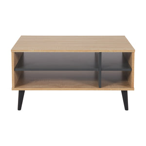 CorLiving Rectangle Coffee Table with Storage Light Wood LHW-600-C