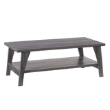 CorLiving Hollywood Dark Grey Coffee Table with Shelf Dark Grey LHW-720-C