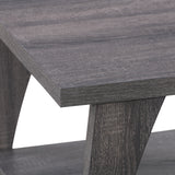 CorLiving Hollywood Dark Grey Side Table with Lower Shelf Dark Grey LHW-720-E