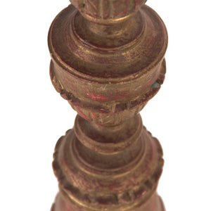 Zentique Agra Birch Candle Holder — Tall Tapered Pillar Stand, Scandinavian Minimalist Accent for Mantel Décor LI-04-18