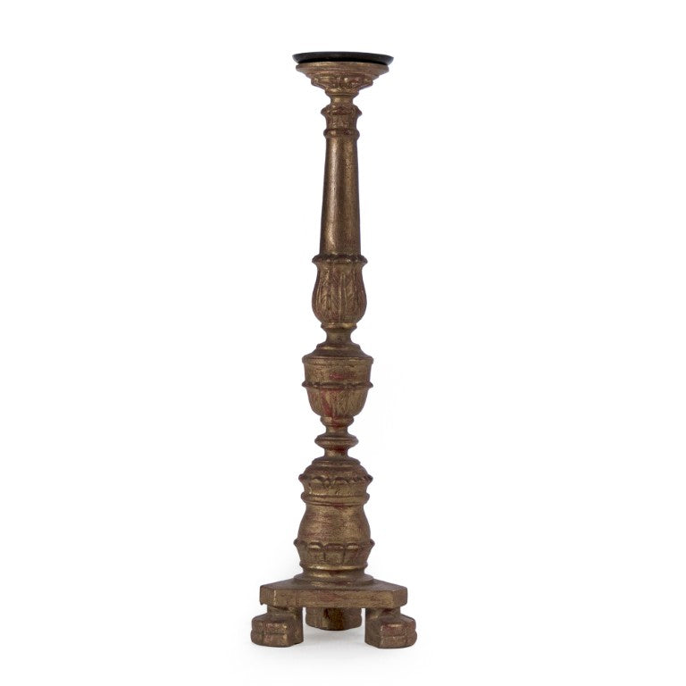 Zentique Agra Birch Candle Holder — Tall Tapered Pillar Stand, Scandinavian Minimalist Accent for Mantel Décor LI-04-18