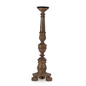 Zentique Agra Birch Candle Holder — Tall Tapered Pillar Stand, Scandinavian Minimalist Accent for Mantel Décor LI-04-18