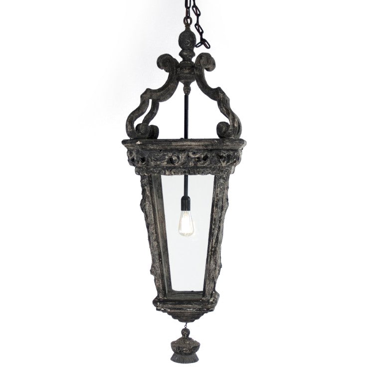 Zentique Dante Birch & Poplar Hanging Light Pendant — Sculptural Scandinavian Wood Pendant for Warm Ambiance LI-05-110L