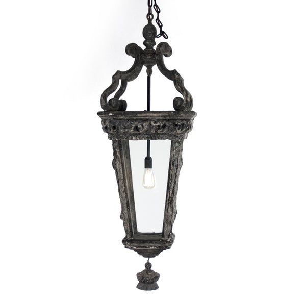 Zentique Dante Birch & Poplar Hanging Light Pendant — Sculptural Scandinavian Wood Pendant for Warm Ambiance LI-05-110L
