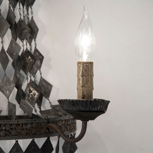 Zentique Nicia Solid Iron Wall Sconce, 34" Tall Elegant Ambient Lighting for Hallways, Entryways, Bedsides LI-05-121