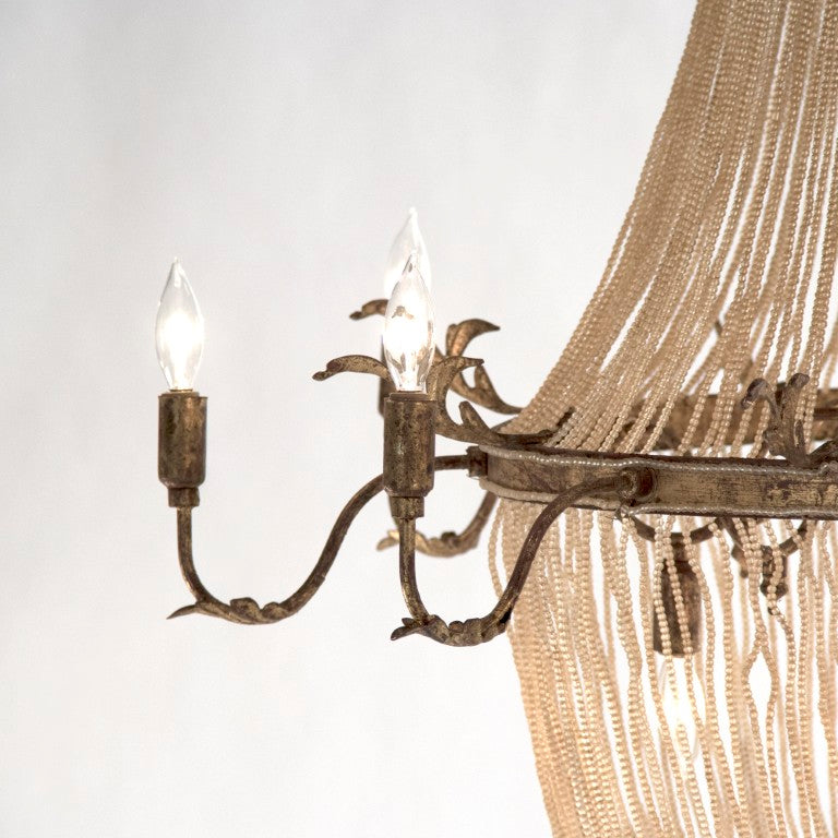 Zentique Afra Multi-Tier Crystal Chandelier – 33.5"x42" Elegant Dining & Foyer Centerpiece, Radiant Luxury Lighting LI-05-125