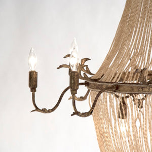 Zentique Afra Multi-Tier Crystal Chandelier – 33.5"x42" Elegant Dining & Foyer Centerpiece, Radiant Luxury Lighting LI-05-125
