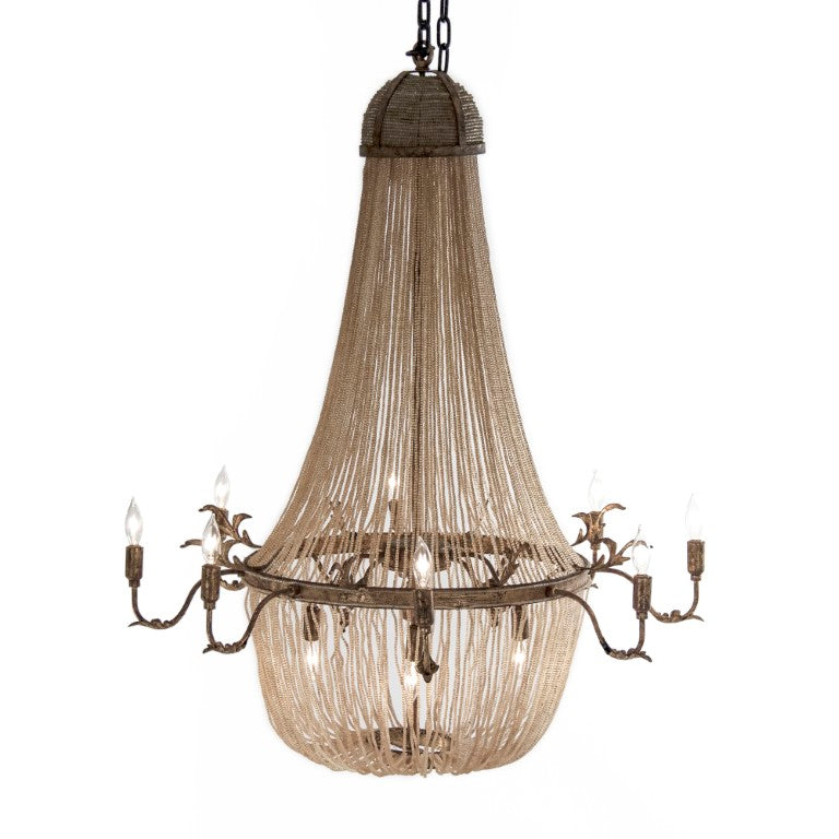 Zentique Afra Multi-Tier Crystal Chandelier – 33.5"x42" Elegant Dining & Foyer Centerpiece, Radiant Luxury Lighting LI-05-125