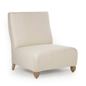 Zentique Jolie Slipper Chair — Compact Modern Accent Seating with Hardwood Frame, Curved Ergonomic Comfort LI-F9-11-58