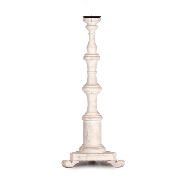 Zentique Laura Birch Candle Stick Accent — Tall Tapered Decor (13x31x13) for Mantels, Tables, Rustic-Modern Vibe LI-S10-04-26