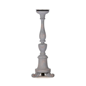 Zentique Lisa Birch Candle Stick Tall 24" Elegant Minimalist Wood Holder for Pillar & Tapered Candles, Natural Finish LI-S10-04-28