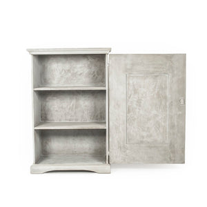 Zentique Angelo Cabinet - Premium Pine & Poplar Storage Solution With Light Grey Finish For Modern Décor Light Grey Pine,Poplar Li-s10-12-40