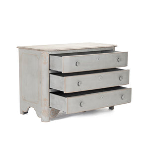 Zentique Patric Chest of Drawers in Solid Pine with Poplar Accents — Classic Timber Storage for Bedrooms Dry Natural Top, Distressed Grey Base LI-S10-12-44