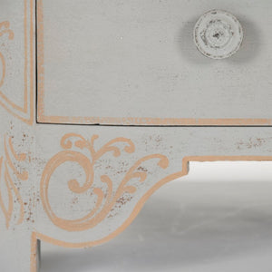 Zentique Patric Chest of Drawers in Solid Pine with Poplar Accents — Classic Timber Storage for Bedrooms Dry Natural Top, Distressed Grey Base LI-S10-12-44