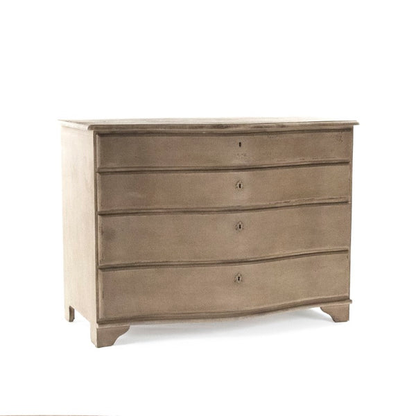 Zentique Neil Chest Solid Pine & Poplar Chest of Drawers, Natural Wood Grain Finish, Sturdy Compact Storage LI-S10-12-45