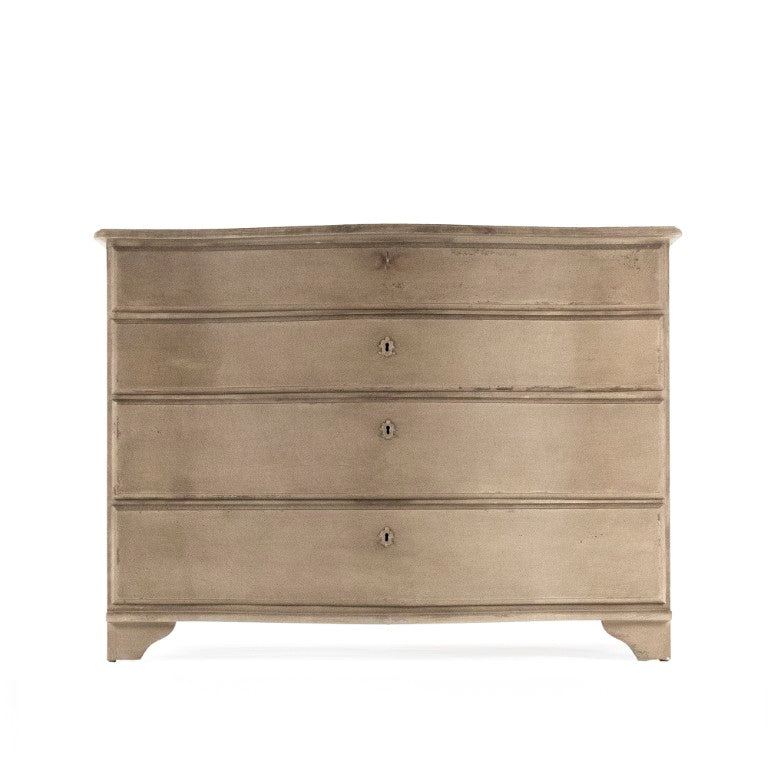 Zentique Neil Chest Solid Pine & Poplar Chest of Drawers, Natural Wood Grain Finish, Sturdy Compact Storage LI-S10-12-45