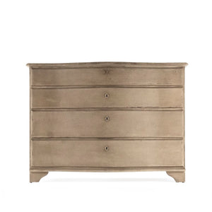Zentique Neil Chest Solid Pine & Poplar Chest of Drawers, Natural Wood Grain Finish, Sturdy Compact Storage LI-S10-12-45