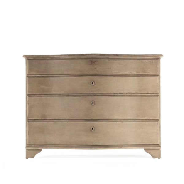 Zentique Neil Chest Solid Pine & Poplar Chest of Drawers, Natural Wood Grain Finish, Sturdy Compact Storage LI-S10-12-45