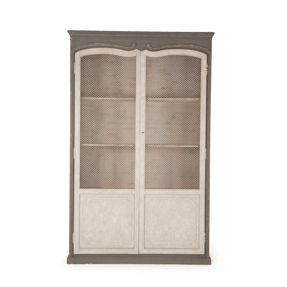 Alexander Cabinet Distressed Off-White, Distressed Grey LI-S10-12-55 Zentique