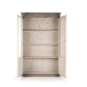 Zentique Alexander Cabinet Solid Pine & Poplar Storage Cabinet with Adjustable Shelves, Timeless Finish, 55Wx91Hx20D LI-S10-12-55