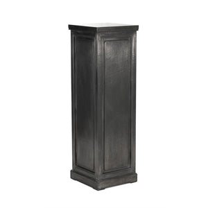 Zentique Dorian Stand - Elevate Your Decor With Rustic Distressed Black Finish And Natural Pine Elegance Distressed Black Pine,Poplar,& Plywood Li-s10-14-05