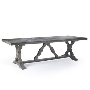 Zentique Lucie Sleek Fiberglass Dining Table — Modern Minimalist Centerpiece, Durable, Easy-Clean Surface (W102") LI-S10-25-58S-FG