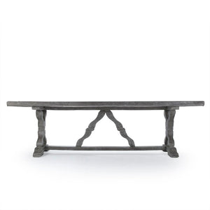 Zentique Lucie Sleek Fiberglass Dining Table — Modern Minimalist Centerpiece, Durable, Easy-Clean Surface (W102") LI-S10-25-58S-FG