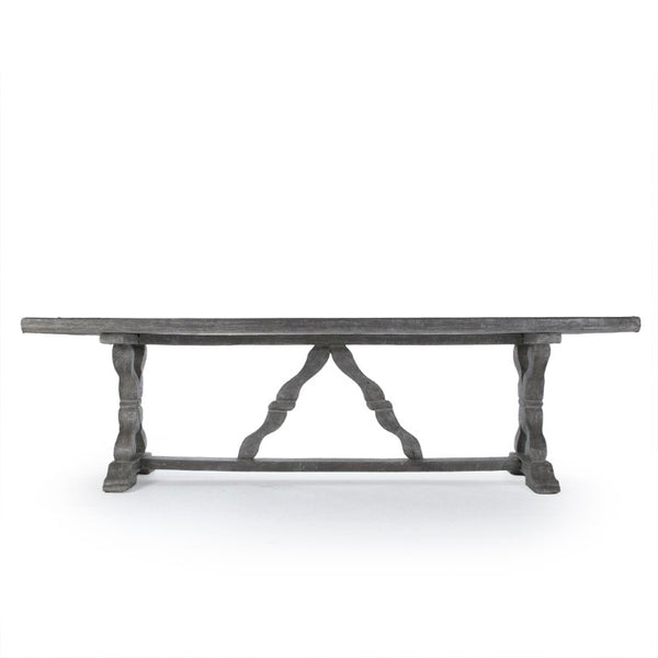 Zentique Lucie Sleek Fiberglass Dining Table — Modern Minimalist Centerpiece, Durable, Easy-Clean Surface (W102") LI-S10-25-58S-FG