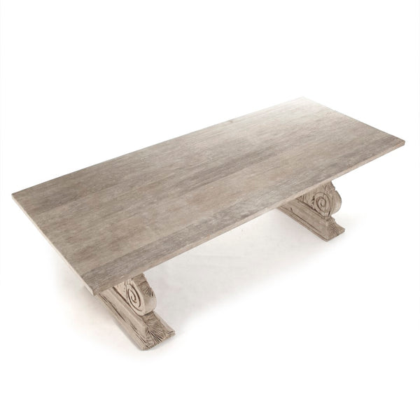 Toby Dining Table Weathered LI-S10-25-59 Zentique